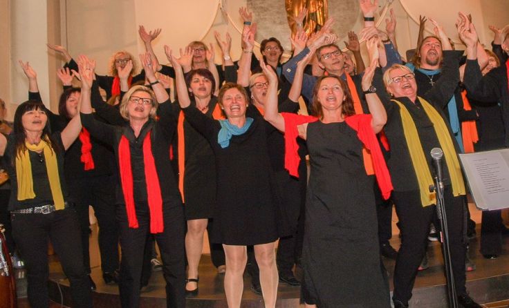 Die Freude an der gemeinsamen Musik steht im Vordergrund. Foto: Otto Reinthaler