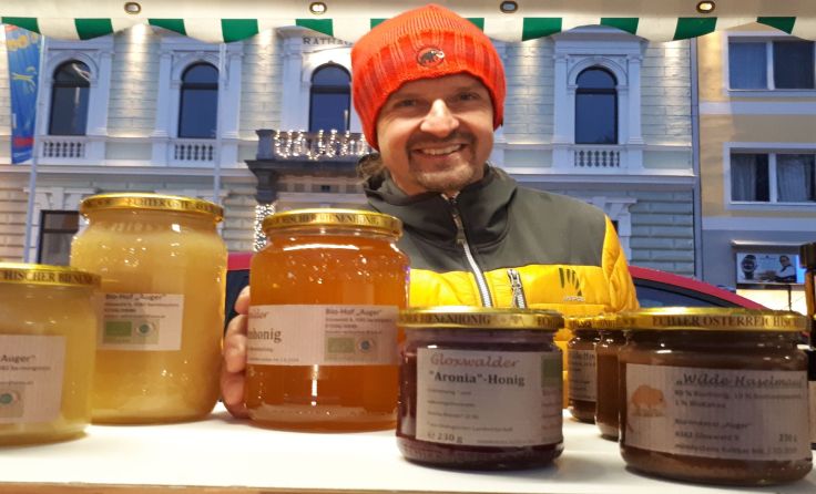 Biohof Auger verabschiedet scih vom Wochenmarkt in Perg. Foto: Stadtmarketing Perg