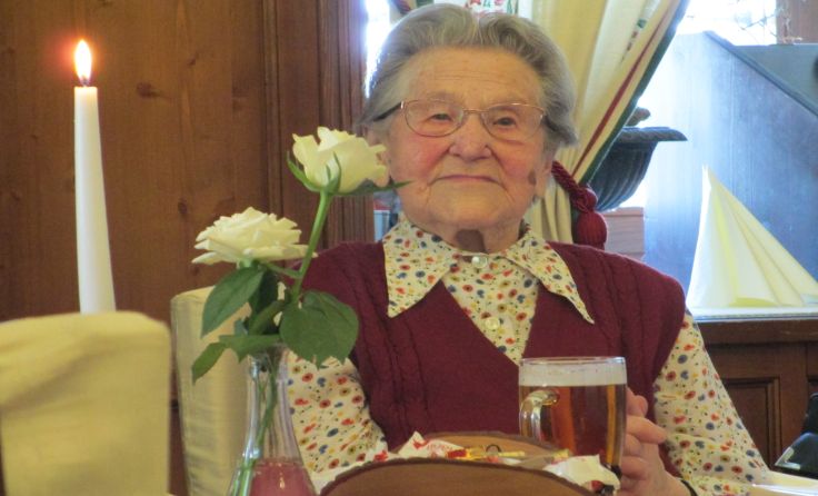 Am 10. März feierte Frieda Hruby ihren 100. Geburtstag. Foto: Hiesböck