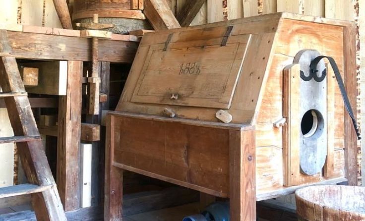 Die Meisingermühle ist im Mühlsteinmuseum zu besichtigen. Foto: Marschner