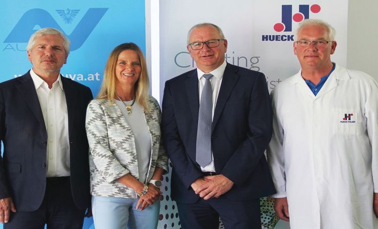 v.l.: Erhard Prugger, Marina Pree-Candido, Manfred Durstberger und Franz Heigl Foto: Eizenberger