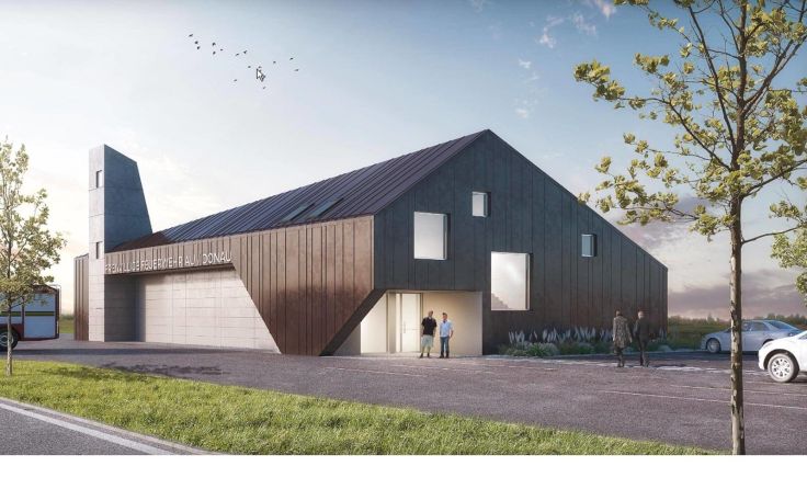 Das neue Feuerwehrhaus wird kommenden Sonntag eröffnet. Foto: Brunner/Ecker