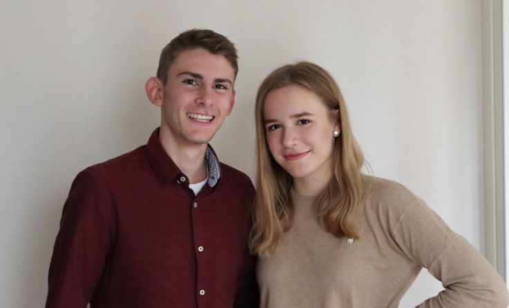 Samuel Hofer und Susanna Öllinger. Foto: UHS Perg