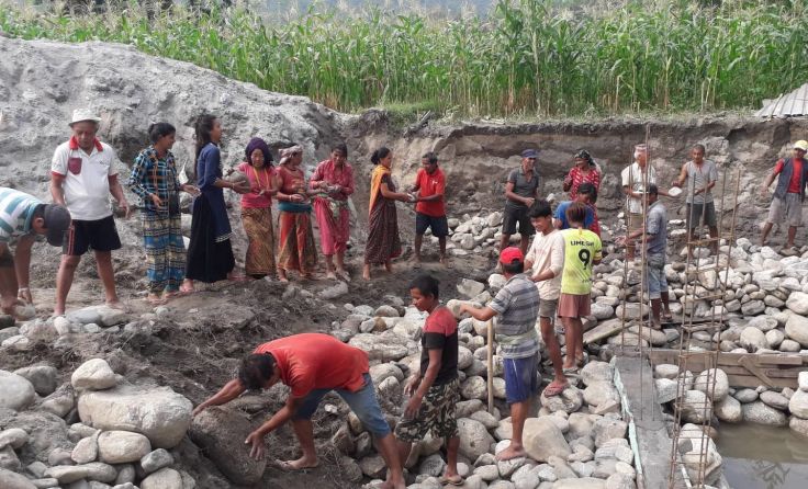 In Udayapur gibt es nun dank der Spendengelder Trinkwasser. Fotos: Swan Österreich
