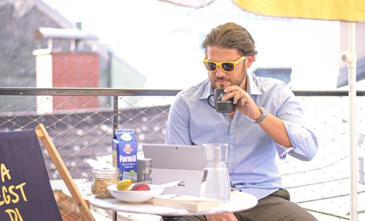 Fabio König verweist auf Potenzial und Nachhaltigkeit des Home-Office. Foto: JVP