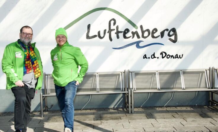 Grünen-Obmann Martin Renoldner (l.) mit Gemeinderat Andreas Gemeinhardt. (Foto: Grüne Luftenberg)