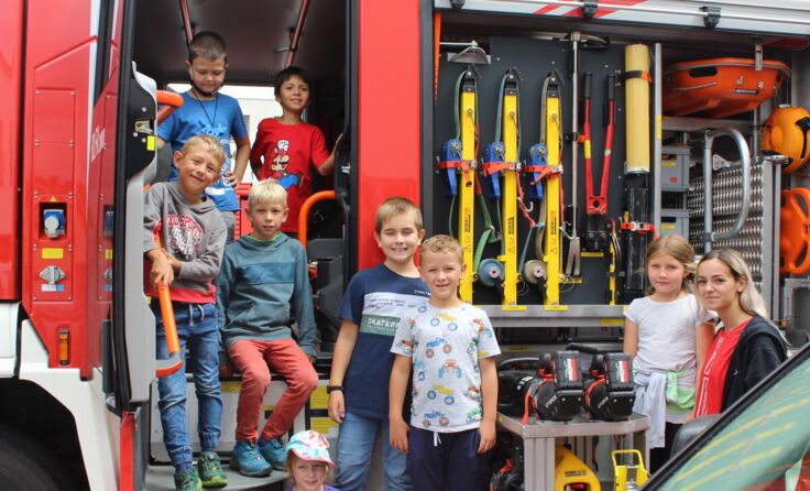 Viel Spaß hatten die Kinder bei der Ferienaktion der FF Stadt Perg. (Foto: FF Perg)