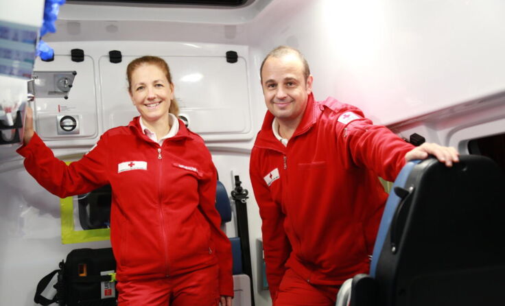 Karin und Andreas Grubauer sind im Rettungsdienst tätig. (Foto: Grubauer)