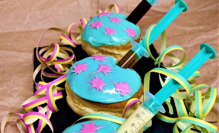 Drei köstliche Krapfen-Impfungen zur Faschingszeit. (Foto: Thurner)
