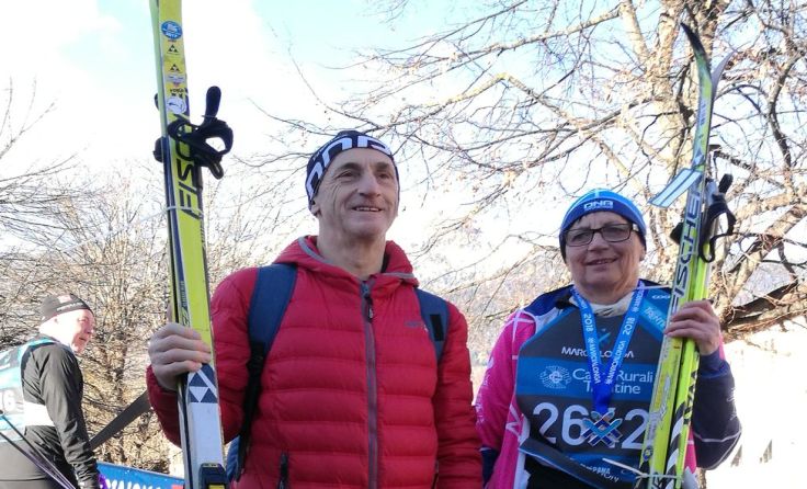 Theresia und Herbert Wolkerstorfer beim Marcialongs in Italien.