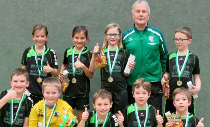 Sieger im A-Bewerb der U9: Die Union Rohrbach-Berg Foto: Sportunion Niederwaldkirchen