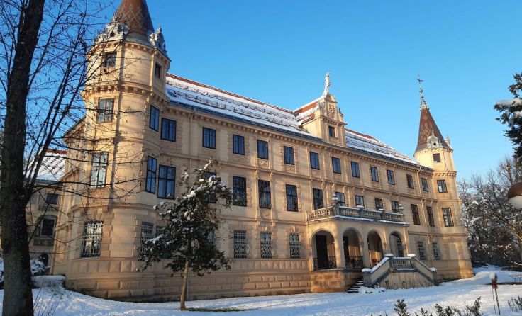 Schloss Puchberg im Schnee (Foto: Forstner)