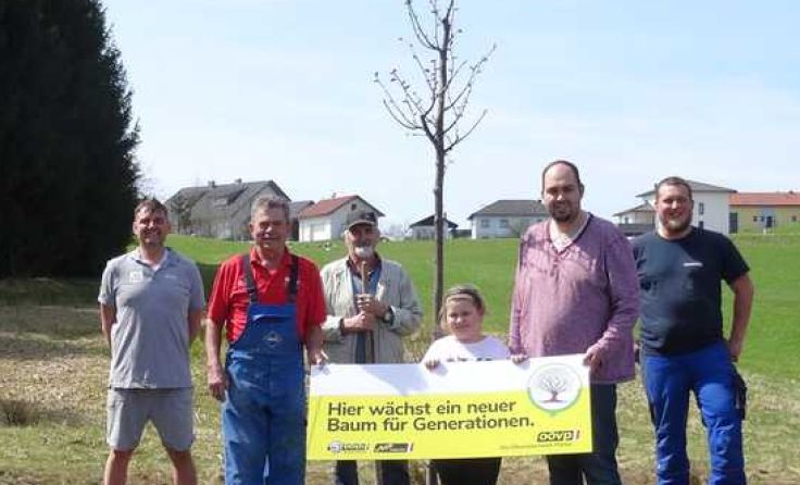 Der Neustifter Generationenbaum wurde am Spielplatzgelände gepflanzt. Foto: ÖVP Neustift