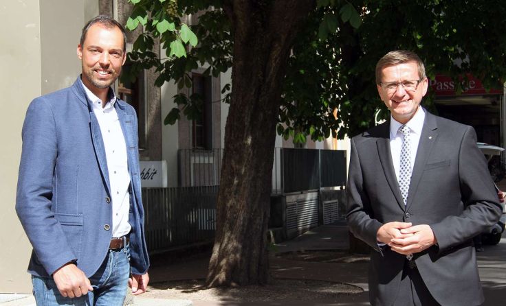 Abgeordneter Klaus Lindinger (l.) und Landesrat Markus Achleitner (Foto: OÖVP)