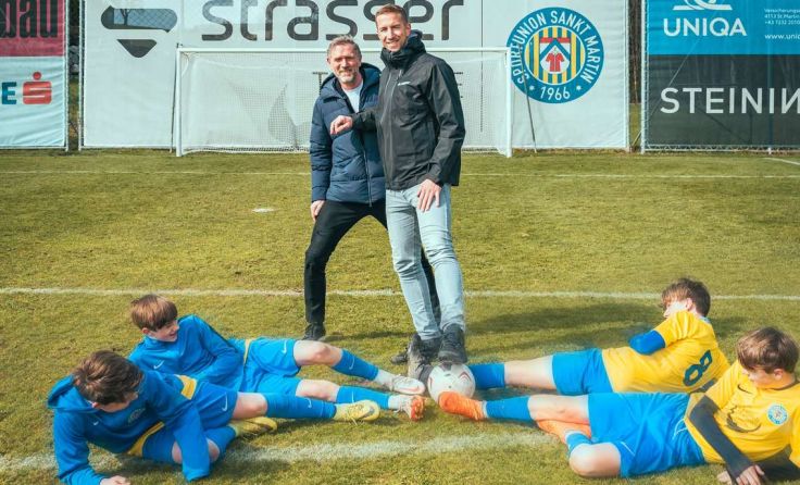 Marc Janko, Johannes Artmayr und vier Nachwuchsspieler (Foto: SU Strasser Steine St. Martin)