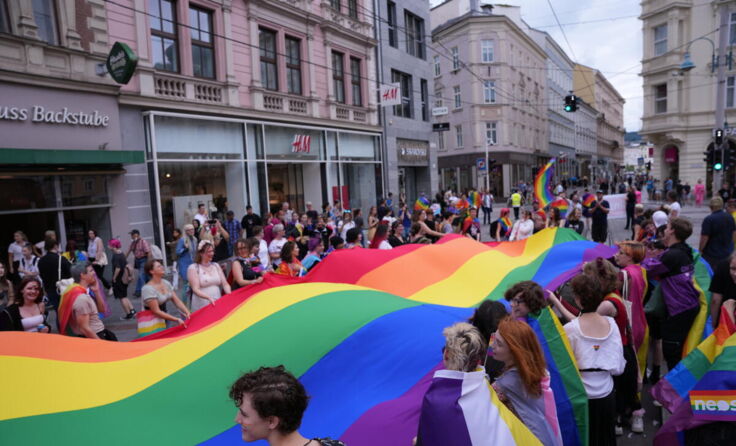 Foto von der Linz Pride 2022 (Foto: Jakob ANDREAS KOCH/Hosi Linz)
