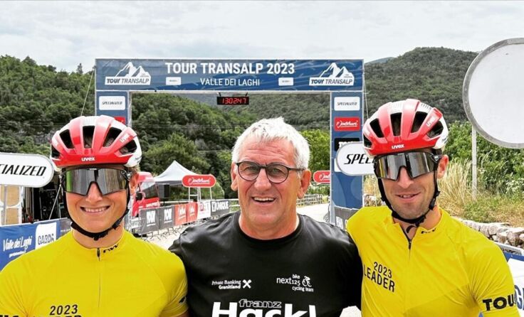 v. l.: Christian Oberngruber, Teamchef Franz Hackl und Rene Pammer (Foto: Hackl)