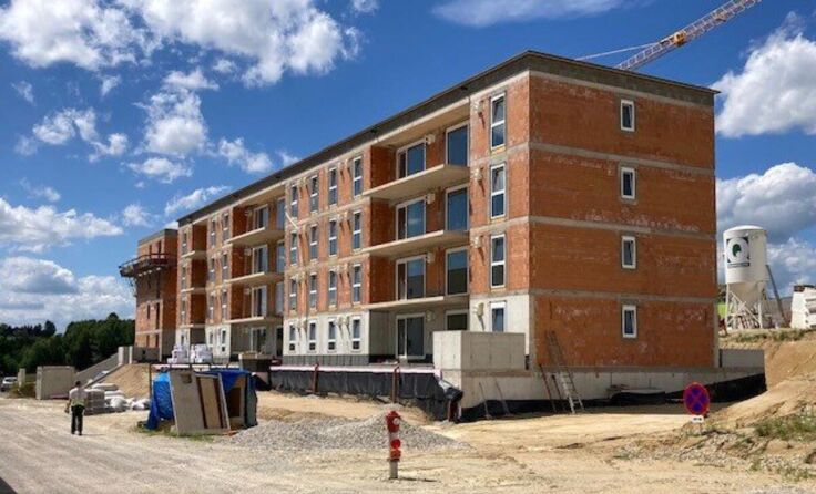 Der Rohbau ist bereits fertig (Foto: Neue Heimat)