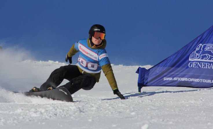 Mario Bäck gewannen den Parallel-Slalom. (Foto: OÖ Snowboardtour)
