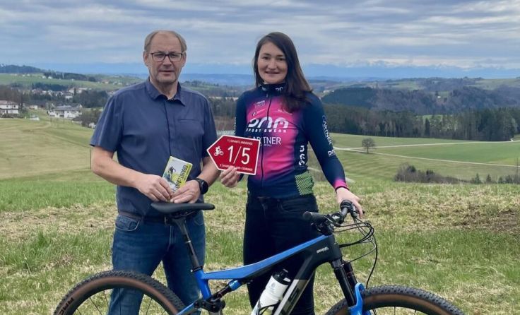 Das Granitland unterstützt Mountainbikerin Karoline Neumüller. (Foto: Granitland)