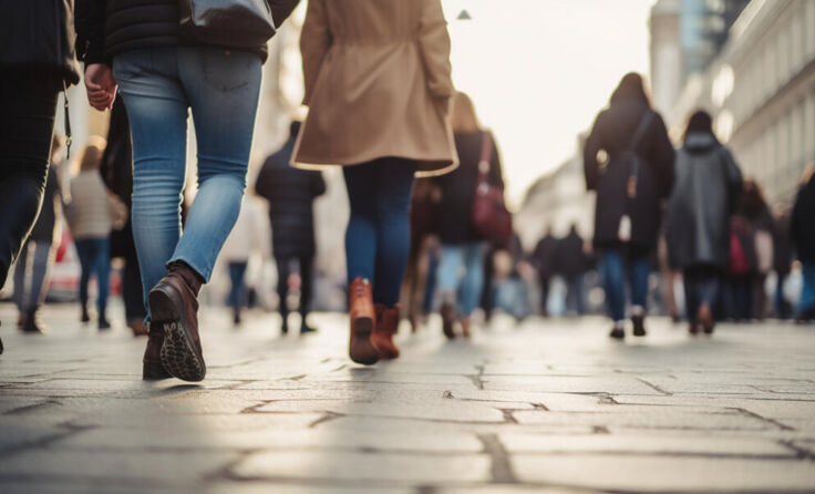 Frauen gehen um fast die Hälfte mehr Wege zu Fuß als Männer. (Foto: Art Coloring/stock.adobe.com)