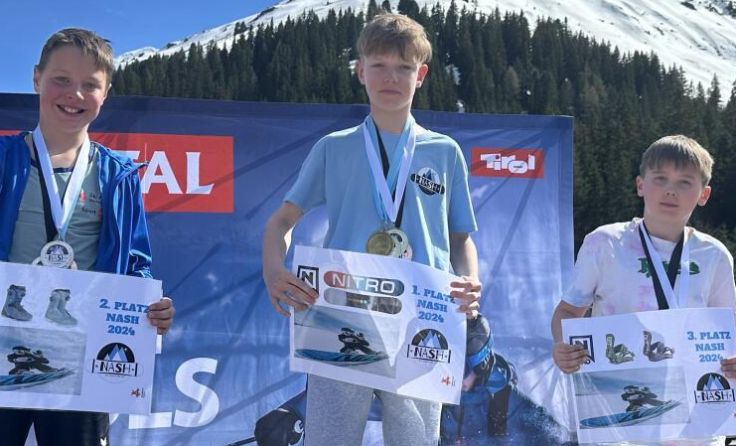 Niko Pfeil (l.) und Laurin Bäck (r.) (Foto: Snowboardclub Böhmerwald)