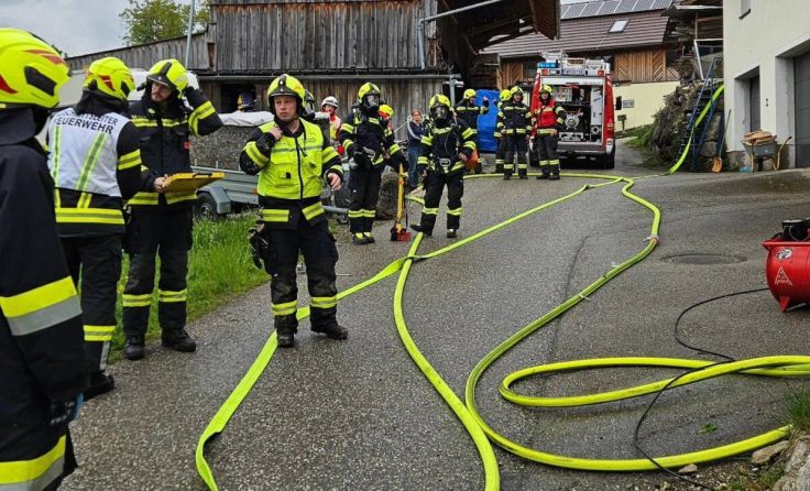 Sieben Feuerwehren wurden alarmiert. (Foto: FF Garsten)
