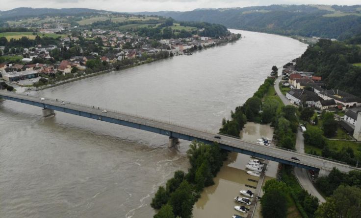 Die Donau soll bis zum späteren Nachmittag weiter steigen. (Foto: Pressestelle BFK UU/Prokesch Ph.)