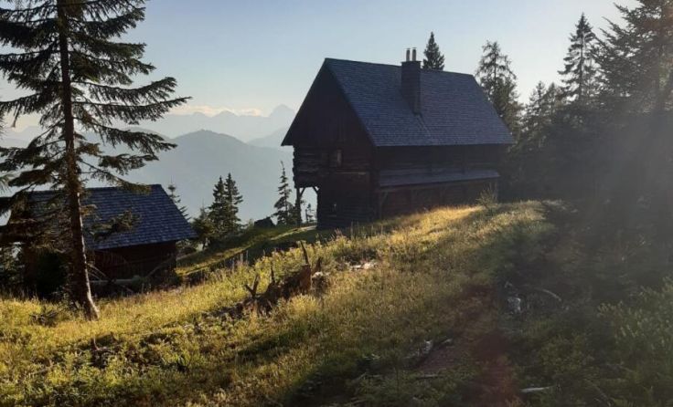 Die historische, ehemalige Jagdhütte (Foto: Bundesforste/Nationalparkbetrieb Kalkalpen)
