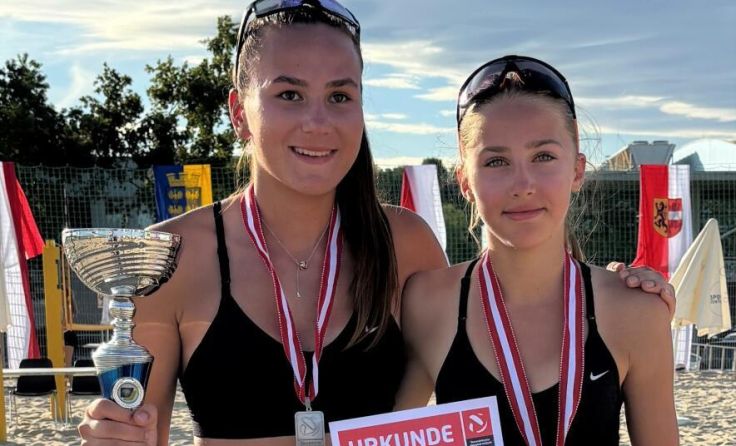 Ölsinger und Camdzic: als Außenseiterinnen zur Silbermedaille (Foto: Walter Ölsinger)