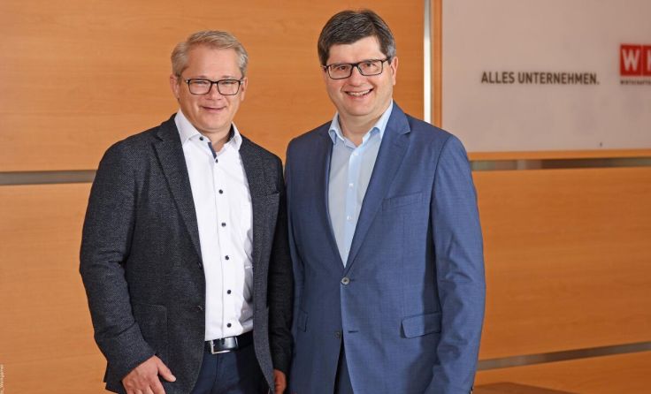 WKO-Obmänner Alexander Huber (l.) und Franz Edlbauer (Foto: FOTOWerkgarner)