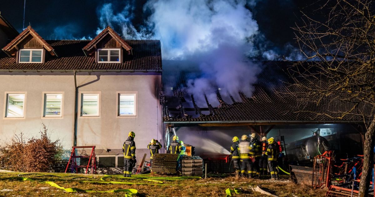 Fire right next to the fire station in Pürach was arson