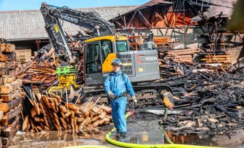 Hitzestau löste Großbrand in Gurten aus