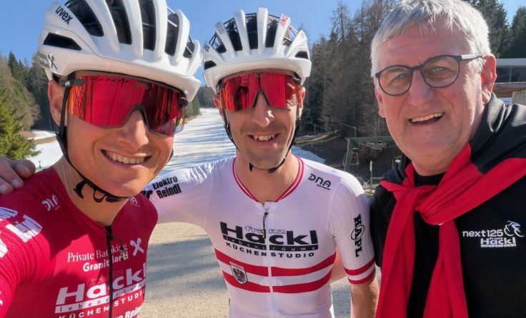 V. l.: Christian Oberngruber, Rene Pammer und Teamchef Franz Hackl (Foto: Hackl)