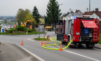 Gasaustritt nach Baggerarbeiten in Wilhering