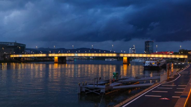 Tödlicher Fußgänger-Unfall auf der Nibelungenbrücke in Linz