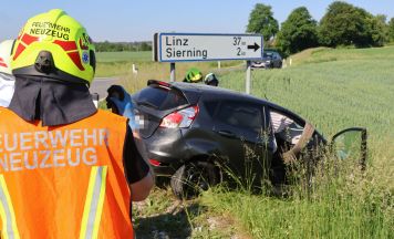 Unfall im Frühverkehr auf der B122 in Sierning