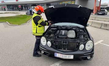 Autobrand in Laakirchen