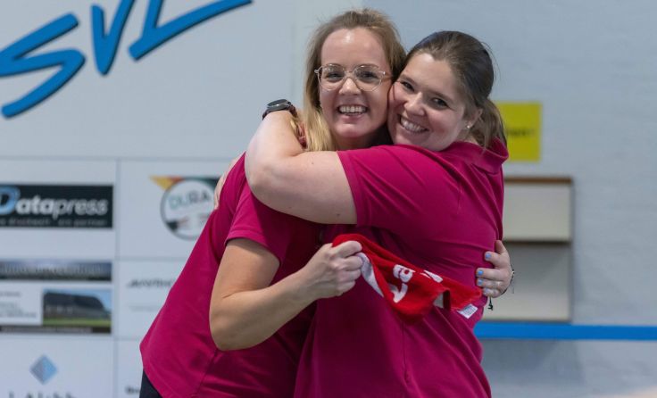 Die Freude bei den Petringerinnen war groß. (Foto: Stocksport Austria/Herbert Pendl)