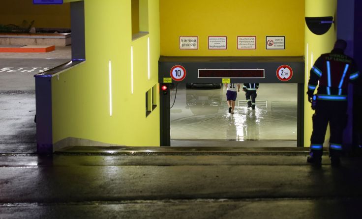 Überflutete Tiefgarage in Vöcklabruck (Foto: laumat/Matthias Lauber)