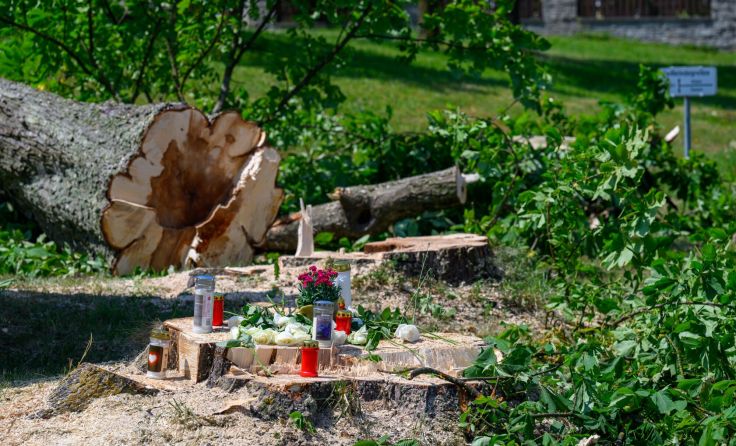 Die Unfallstelle am Mittwoch (Foto: FOTOKERSCHI / WERNER KERSCHBAUMMAYR)