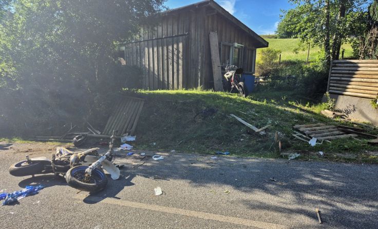 Die Unfallstelle (Foto: Feuerwehr Atzbach)