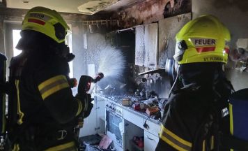Küchenbrand in St. Florian am Inn