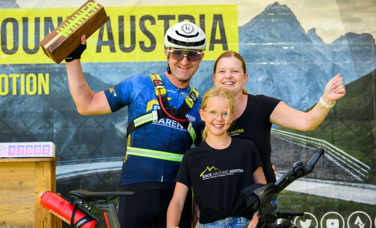 Peter Sexlinger mit Gattin und Tochter (Foto: Jure Gasparic)