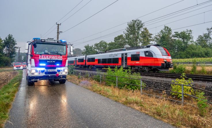 Zug evakuiert (Foto: Fotokerschi)