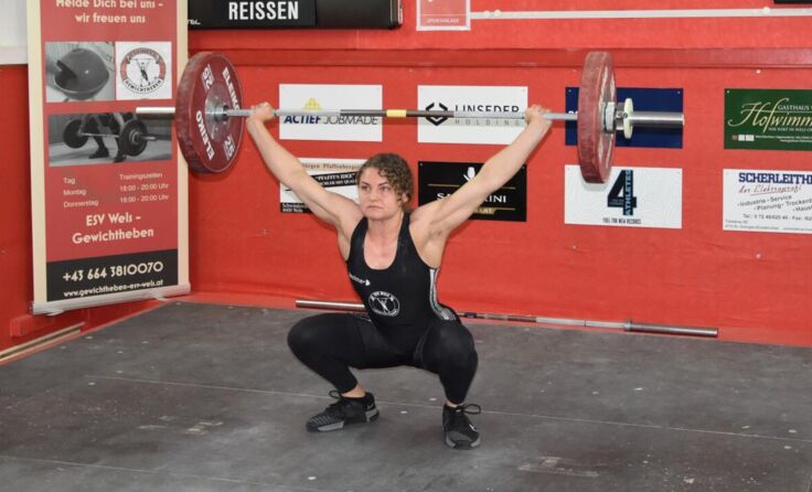 Hannah Gahleitner mit 71 kg im Reißen (Foto: Conny Högg)