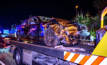 Verkehrsunfall auf der B3 bei Perg Mitte