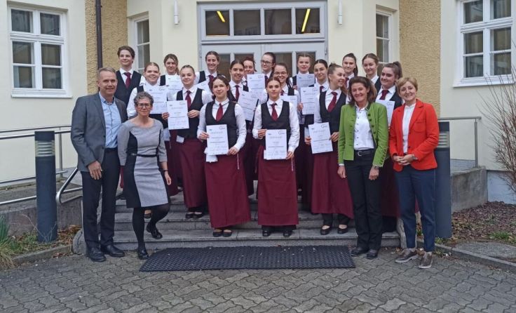 Die diplomierten Käsekenner der HLW Wolfgangsee (Foto: HLW Wolfgangsee)