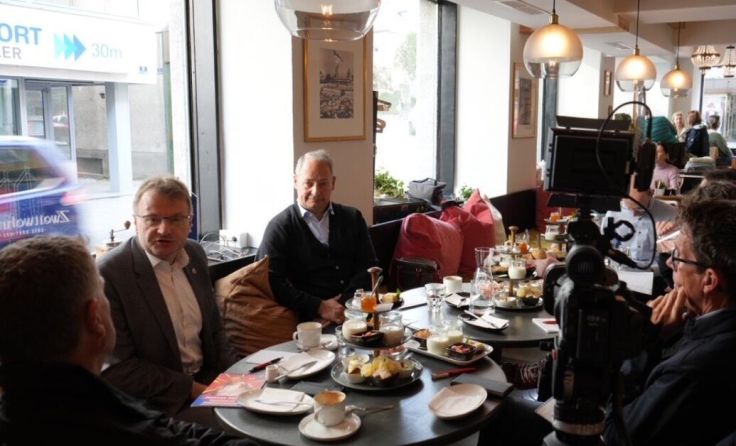 Besuch des EU-Abgeordneten Andreas Schieder (SP) in Bad Ischl. (Foto: Alexandra Bärtl)