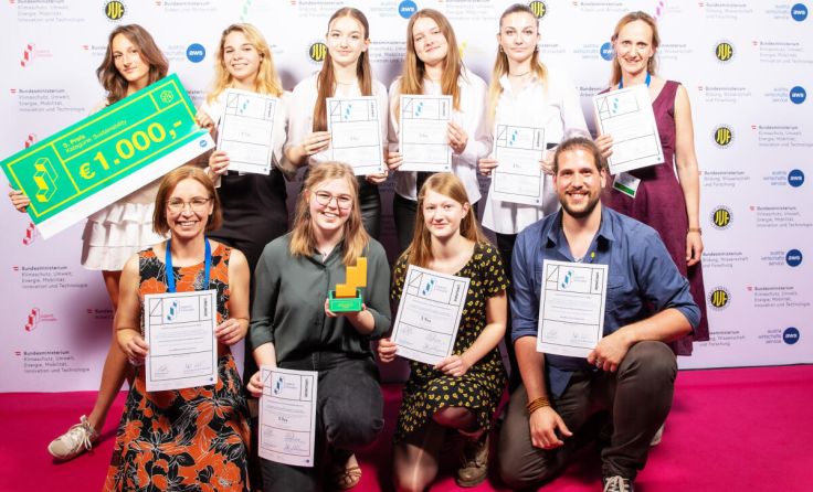 Die Schülerinnen erreichten mit Green Minds den dritten Platz. (Foto: Monika Fellner)